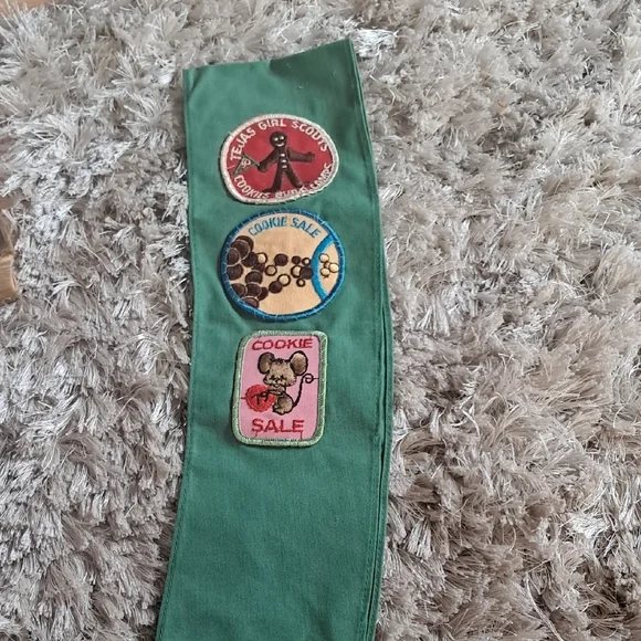 Green Kids Scout Badge Sash